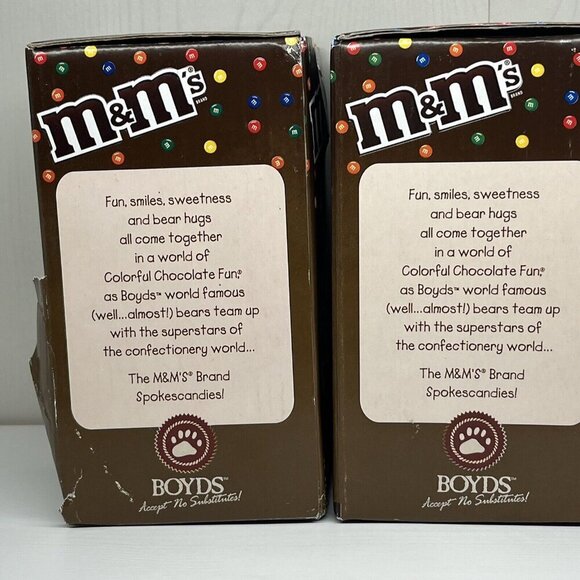 Boyds Bears & Friends M&M Collectible Resin Figurines 2 pc 2005 w/ box - Picture 7 of 12